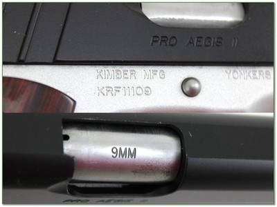 Kimber Pro Aegis II 9mm Custom Shop 4” 6 Magazines - Image 4 of 4