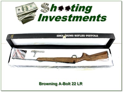 Browning A Bolt 22 LR Laminate 22” Rifle LNIB Collector Rare - Image 1 of 4