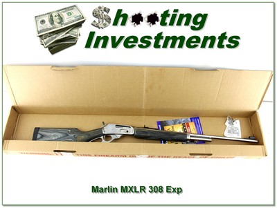 Marlin 308MXLR 308 Marlin Stainless Laminate 24” Lever Rifle ANIB - Image 1 of 4
