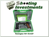 Remington Model 1911 R1 45 ACP 5” 2012 NWTF Commemorative Pistol NIB