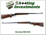 Browning 1885 BCPR 40-65 Black Powder Case Color 30” HB Rifle Excellent - Image 1 of 4