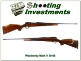 Weatherby Mark V Deluxe 5 Panel Lazermark 30-06 26” w Accubrake Rare - Image 1 of 4