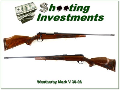 Weatherby Mark V Deluxe 5 Panel Lazermark 30-06 26” w Accubrake Rare - Image 1 of 4