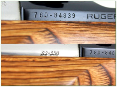 Ruger M77 Mark II Target 22-250 26” HB Threaded Stainless Laminate w Rings 1992 - Image 4 of 4
