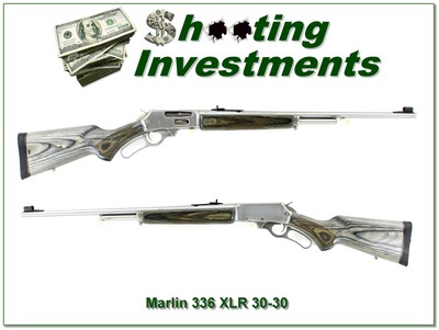 Marlin Model 336XLR 30-30 Stainless Laminate 24” Lever Rifle - Image 1 of 4