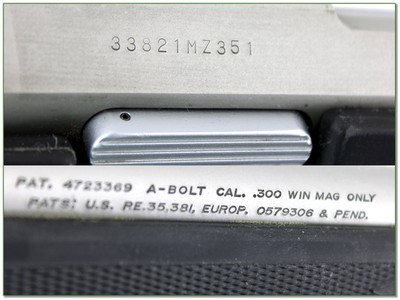 Browning A Bolt II LH 300 Win Mag Stainless Stalker 26” w BOSS Excellent - Image 4 of 4