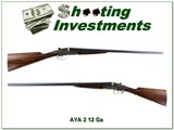 AYA No. 2 Sidelock 12 Ga SXS Engraved Case Color 28” M / F Excellent - Image 1 of 4