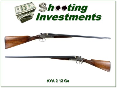AYA No. 2 Sidelock 12 Ga SXS Engraved Case Color 28” M / F Shotgun - Image 1 of 4