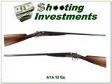 AYA No. 2 Sidelock 12 Ga SXS Engraved Case Color 28” IC / M Excellent - Image 1 of 4