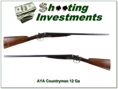 AYA The Countryman Sidelock 12 Ga SXS Case Color 28” M / F Excellent - Image 1 of 4