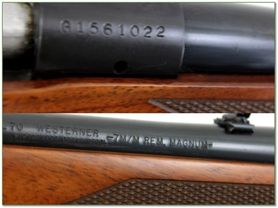 Winchester Model 70 Westerner 7mm Rem Mag 24” Rifle 1981 - Image 4 of 4