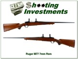 Ruger M77 7mm Rem Mag Red Pad 24” Rifle w Rings 1980 - Image 1 of 4