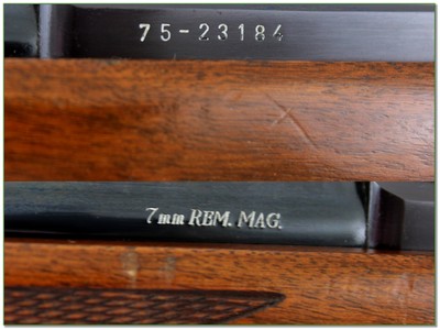 Ruger M77 7mm Rem Mag Red Pad 24” Rifle w Rings 1980 - Image 4 of 4