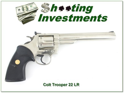 Colt, Trooper MK III 8in Polished Nickel 22 LR - Image 1 of 4