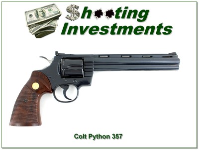 1981 made Colt Python 8in blued collector! - Image 1 of 4