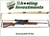 Browning BAR Safari 270 Win 22” w BOSS w Box and Leupold VX-II 4-12 - Image 1 of 4