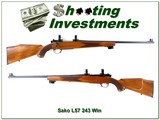 Sako L57 243 Win 23” Rifle w Rings Rare Pre L579 1958 Appears Unfired - Image 1 of 4