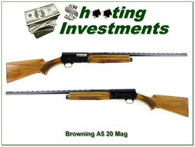 Browning A5 Magnum Twenty 20 Ga Belgium 3” 28” VR Mod 1969 Appears Unfired - Image 1 of 4