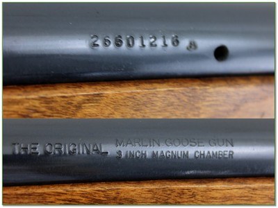 Marlin Model 55 Goose Gun 12 Ga JM Marked 36” F Excellent Condition - Image 4 of 4