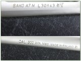 Sako A7 M 300 Win Mag 26” Stainless Rifle w Muzzlebrake and 30mm Rings Excellent - Image 4 of 4