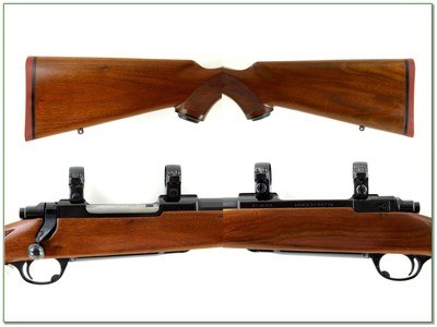 Ruger M77 7mm Rem Mag Red Pad 24” Rifle w Rings 1982 Excellent - Image 2 of 4