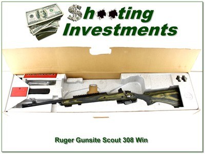 Ruger M77 Gunsite Scout LH 308 Win Laminate 19” Rifle LNIB w Rings - Image 1 of 4