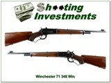 Winchester Model 71 Deluxe 348 Win WCF 20” Rifle 1946 - Image 1 of 4