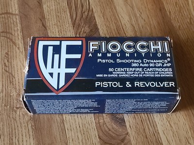 Fiocchi 380 aphp / 90 grain / 50 rounds per box. NEW hollow point