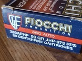 Fiocchi 380 aphp / 90 grain / 50 rounds per box. NEW hollow point - 2 of 4