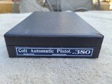 Colt 380 Automatic Pistol, smokeless rimless .380 cal