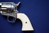 Colt SAA .45 Nickel With Ivory Grips - 7 of 12