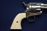 Colt SAA .45 Nickel With Ivory Grips - 3 of 12