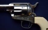 Colt SAA .45 Nickel With Ivory Grips - 6 of 12