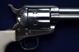 Colt SAA .45 Nickel With Ivory Grips - 2 of 12