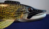 Carl Christiansen hand carved & painted Norther Pike fish spearing decoy. - 2 of 9