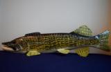 Carl Christiansen hand carved & painted Norther Pike fish spearing decoy. - 4 of 9