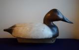 Canvasback Drake Wooden Duck Decoy - 1 of 6