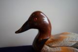 Canvasback Drake Duck Decoy Hand Carved & Painted by The Wooden Bird Factory - 1 of 7