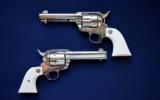  Highly Desirable Consecutively Numbered Pair Colt Frontier Six Shooters .44-40 - 2 of 9