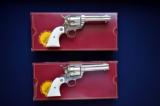  Highly Desirable Consecutively Numbered Pair Colt Frontier Six Shooters .44-40 - 9 of 9
