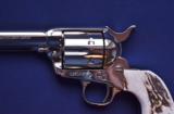 Colt SAA 3rd Gen .44-40 Nickel With Stag Grips Model P-1956Z - 7 of 12