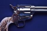 Colt SAA 3rd Gen .44-40 Nickel With Stag Grips Model P-1956Z - 3 of 12
