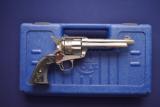 Colt SAA 3rd Gen .45 Nickel Plated With Box Model P-1856 - 1 of 12