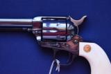 Rare Colt SAA 3rd Gen .44-40 Full Blue With Ivory - 3 of 12