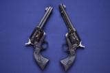 Unique Consecutively Numbered Pair Colt SAA .45’s In Full Blue - 4 of 14