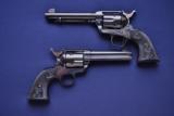 Unique Consecutively Numbered Pair Colt SAA .45’s In Full Blue - 5 of 14
