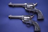 Unique Consecutively Numbered Pair Colt SAA .45’s In Full Blue - 6 of 14
