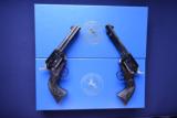 Unique Consecutively Numbered Pair Colt SAA .45’s In Full Blue - 1 of 14