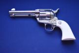 Colt SAA 3rd Gen 44-40 Nickel With Ivory - 1 of 10