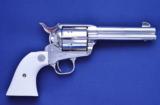 Scarce Colt SAA 3rd Gen 357 Nickel With Ivory Model P1641 - 5 of 11